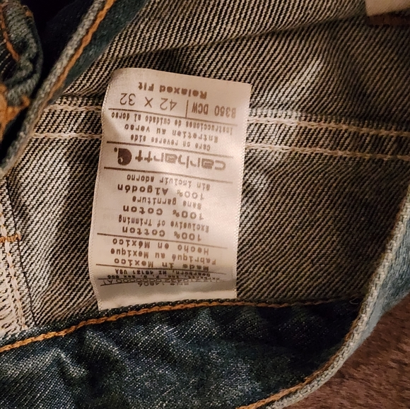 CARHARTT JEANS - 42x32 NWOT Relaxed fit - Picture 3 of 6
